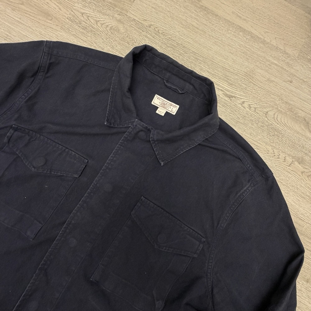 Wallace & Barnes Canvas M51 Military Field Jacket Mens Large Navy Utility Coat